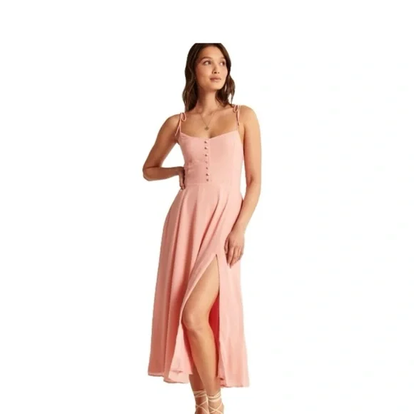 sachin and babi light blue dress Abercrombie & Fitch High Slit Midi Dresses for Women main image 1